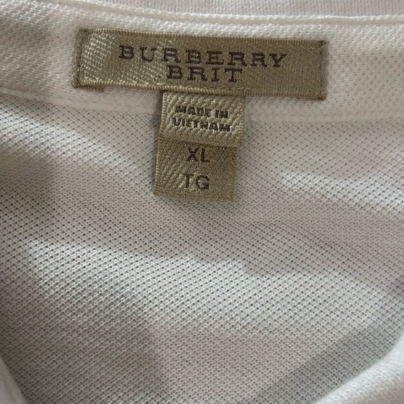 BURBERRY White Polo Shirt - Picture 4 of 4